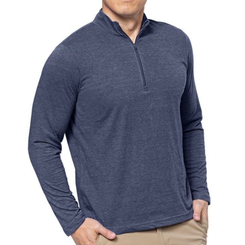 NWT: Antigua Men’s 1/4 Zip Pullover - Light Navy